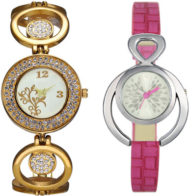 Shivam Retail SR-204-205 Stylish Look SUPER HOT Pack Of 2 Watch  - For Girls   Watches  (Shivam Retail)