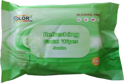 

7 Color Refreshing Jasmine facial Wipes