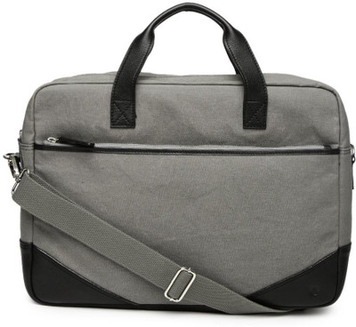 

Viari Canvas Briefcaase Shoulder Bag(Grey, 15 inch)