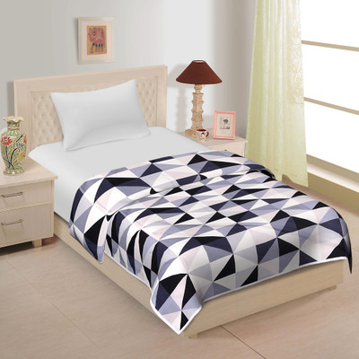 HND Geometric Single Dohar(Microfiber, Multicolor)