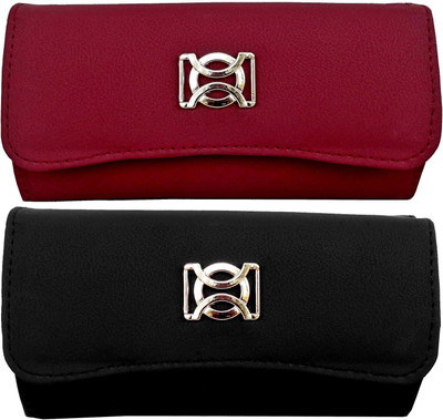

Pellcaso Casual Red, Black Clutch, Black;red