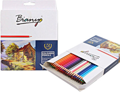 

Bianyo Professional Artist Quality 72 Vivid Colors Hexagonal Shaped Color Pencils(Set of 1, Multicolor)