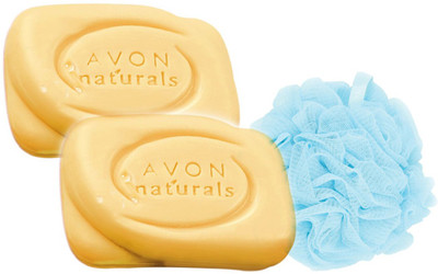

Avon Anew Naturals Papaya Soap (set of 2) + Loofah(Set of 3)