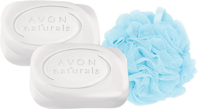 

Avon Anew Naturals Nourishing Soap (set of 2) + Loofah(Set of 3)