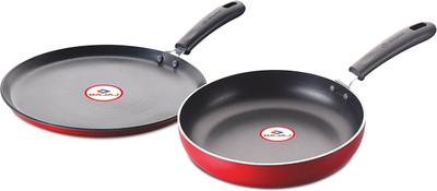 

Bajaj Induction Bottom Cookware Set(PTFE (Non-stick), 2 - Piece), Red
