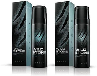 

Wild Stone Steel And Stone Combo Pack 2 Deodorant Spray - For Men(240 ml, Pack of 2)