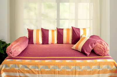 Vissage Cotton Abstract Diwan Set(Multicolor)