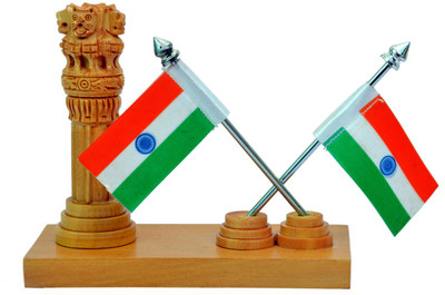 

Craft Trade India Square Table Miniature Flag(Plastic)