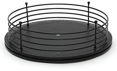 

JVS JVS Twist n Pick (14") Wood Colour Base, Black Frame Plastic Fruit & Vegetable Basket(Black)