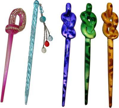 

Pankh Juda Stick Bun Stick(Multicolor)