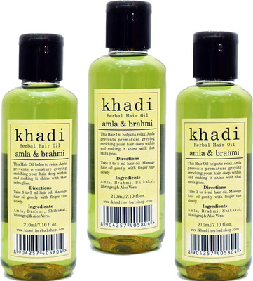

Khadi Herbal Amla & Brahmi Hair Oil(630 ml)