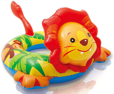 

Trinkets & More - Cute Lion Swimming Rings Inflatable Water Floats | Fun Toys Kids 3-6 Years Inflatable Pool Accessory(Multicolor)