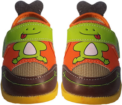 

Sae Fashions Boys & Girls Velcro Sneakers(Brown, Brown and orange
