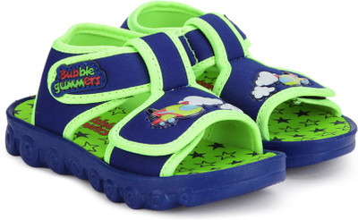 

BUBBLEGUMMER Boys Velcro Slipper Flip Flop(Blue