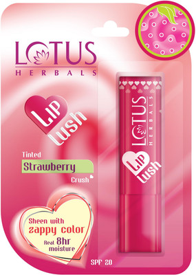 

Lotus Herbals Lip Lush Tinted Lip Balm Strawberry Crush(Pack of: 1, 4 g)