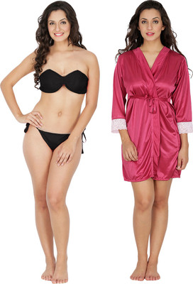 klamotten women's satin nighty