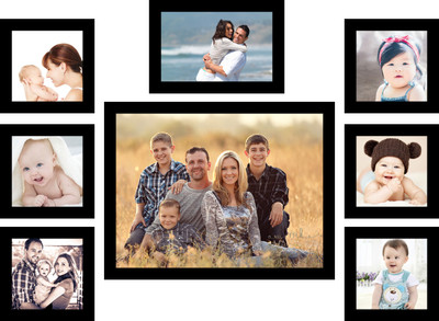 

Swadesi Stuff MDF Photo Frame(Black, 8 Photos)