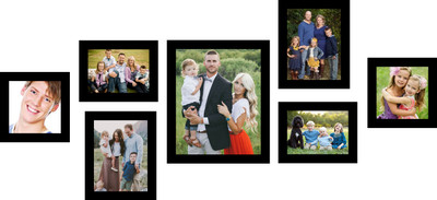 

Swadesi Stuff MDF Photo Frame(Black, 7 Photos)