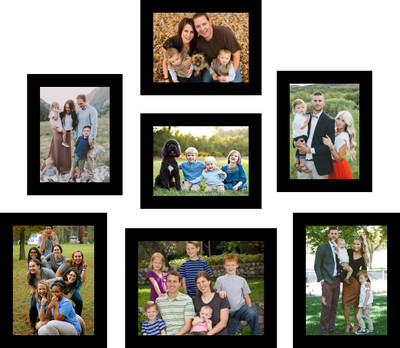 

Swadesi Stuff MDF Photo Frame(Black, 7 Photos)