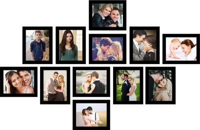 

Swadesi Stuff MDF Photo Frame(Black, 12 Photos)
