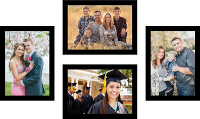 

Swadesi Stuff MDF Photo Frame(Black, 4 Photos)