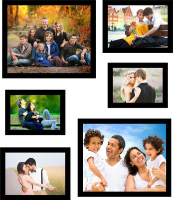 

Swadesi Stuff MDF Photo Frame(Black, 6 Photos)