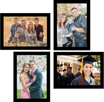 

Swadesi Stuff MDF Photo Frame(Black, 4 Photos)