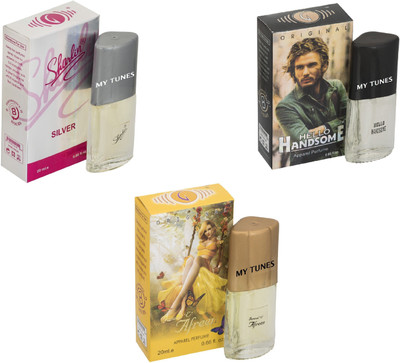 

My Tunes Afreen-Hello Handsome-Sharlin Silver Eau de Toilette - 60 ml(For Men & Women)
