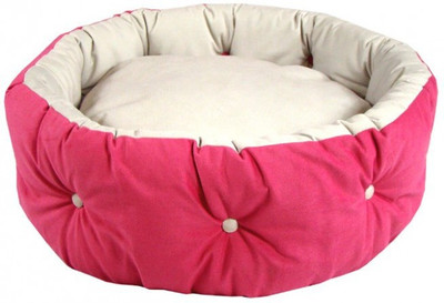 

petitude pet store PC147 M Pet Bed(Pink & Cream)