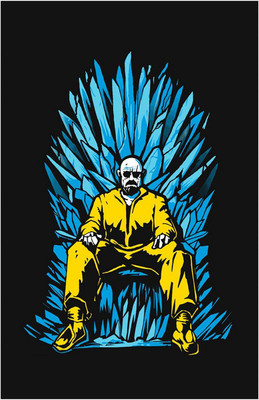 

Breaking Bad Walter White on Iron Throne of Game of Thrones Poster (18 inch x 12 inch) Paper Print(18 inch X 12 inch, Rolled)