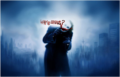 

Joker - Why So Serious - Batman Dark Night Poster (18 inch x 12 inch) Paper Print(18 inch X 12 inch, Rolled)
