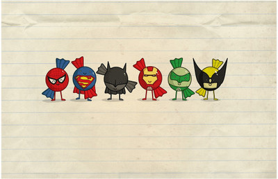Superhero Anime Poster (18 inch x 12 inch) Paper Print(18 inch X 12 inch, Rolled)