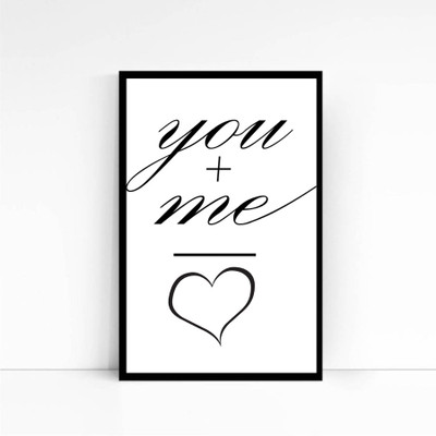 

You and Me Framed Poster Photographic Paper(18 inch X 12 inch, Framed)