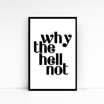 

Why the hell not Photographic Paper(18 inch X 12 inch, Framed)