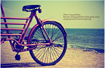 

Never Say Goodbye Quote Poster (18 inch x 12 inch) Paper Print(18 inch X 12 inch, Rolled)