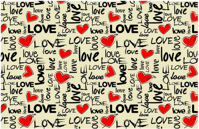

Love Typography Poster Paper Print (18 inch x 12 inch) Paper Print(18 inch X 12 inch, Rolled)