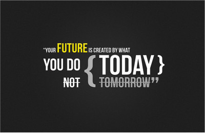 

Your Future Is Created By What You Do Today - Motivational Poster (18 inch x 12 inch) Paper Print(18 inch X 12 inch, Rolled)