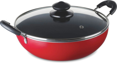 

Bajaj Kadhai 0 cm(Hard Anodised, Non-stick, Induction Bottom), Black