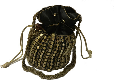 

aadayae Potli Pouch Potli(Black)