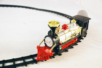

Toy House Smoking Train Track Set with light and music - V8588-F(Multicolor)
