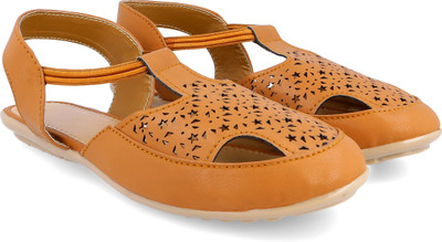 

Myra Women Cutwork Dark Tan Flats