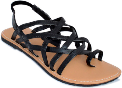 

Myra Women Criss Cross Black Flats