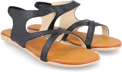 

Myra Women Back Strap Black Flats