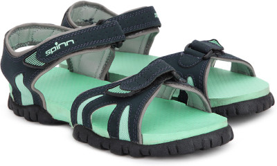 

Spinn Women black sea.Green Sports Sandals