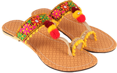 

Glam World Women Yellow Flats