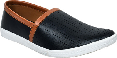 

Lagom Men's Laser Casuals Slip On Sneakers For Men(Blue