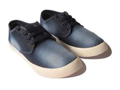

welco Canvas Shoes For Men(Blue, Denim blue