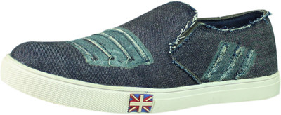 

BJOS Canvas Shoes, Party Wear, Casuals Loafers For Men(Blue