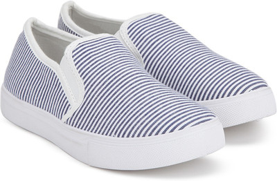 

People Casuals For Women(Blue, Blue stripe