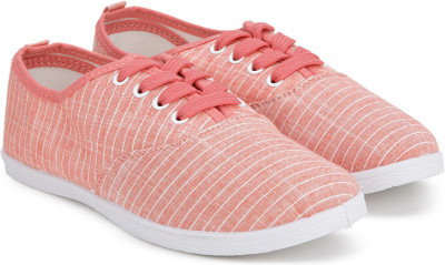 People Casuals For Women(Red, Red stripe